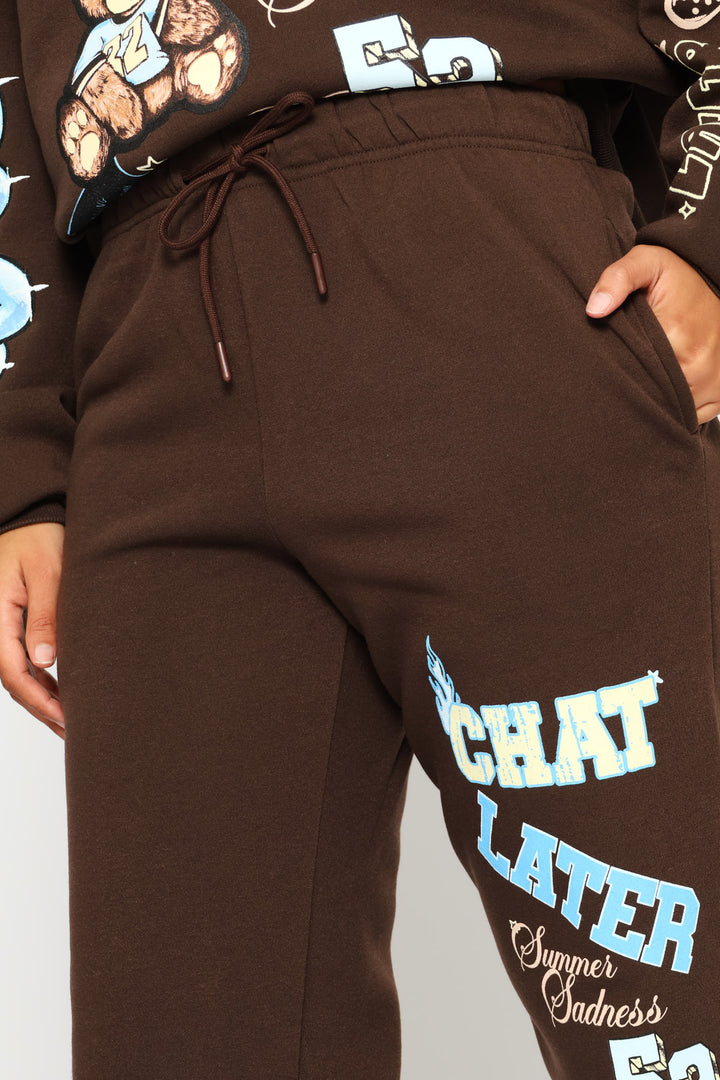 Teddy Jogger - Chocolate