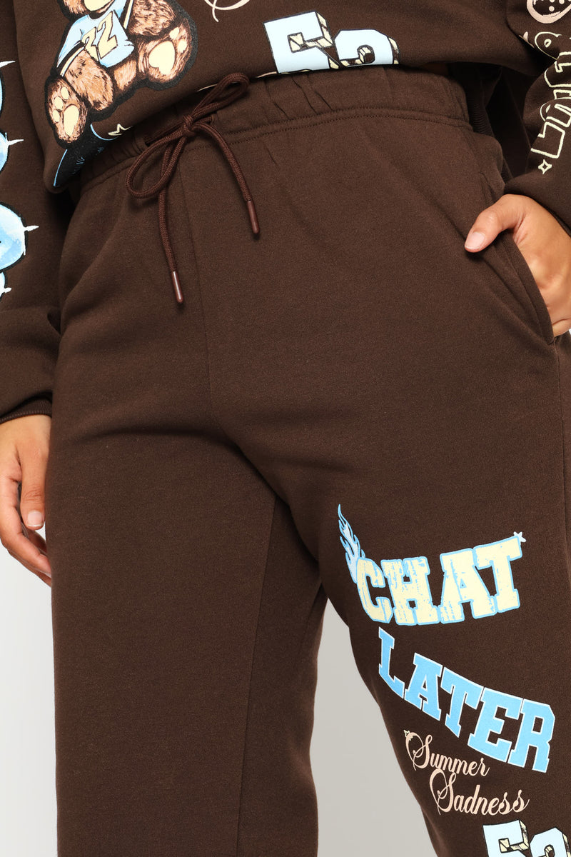 Teddy Jogger - Chocolate