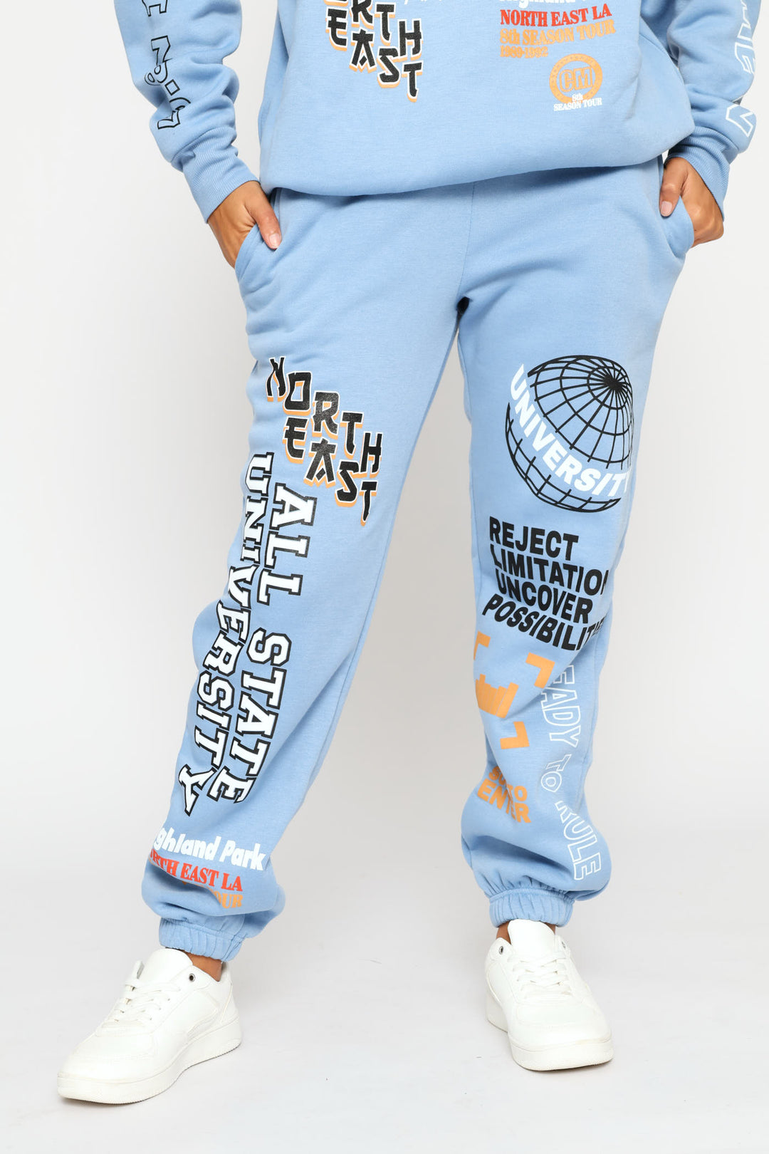 College Jogger - Light Blue