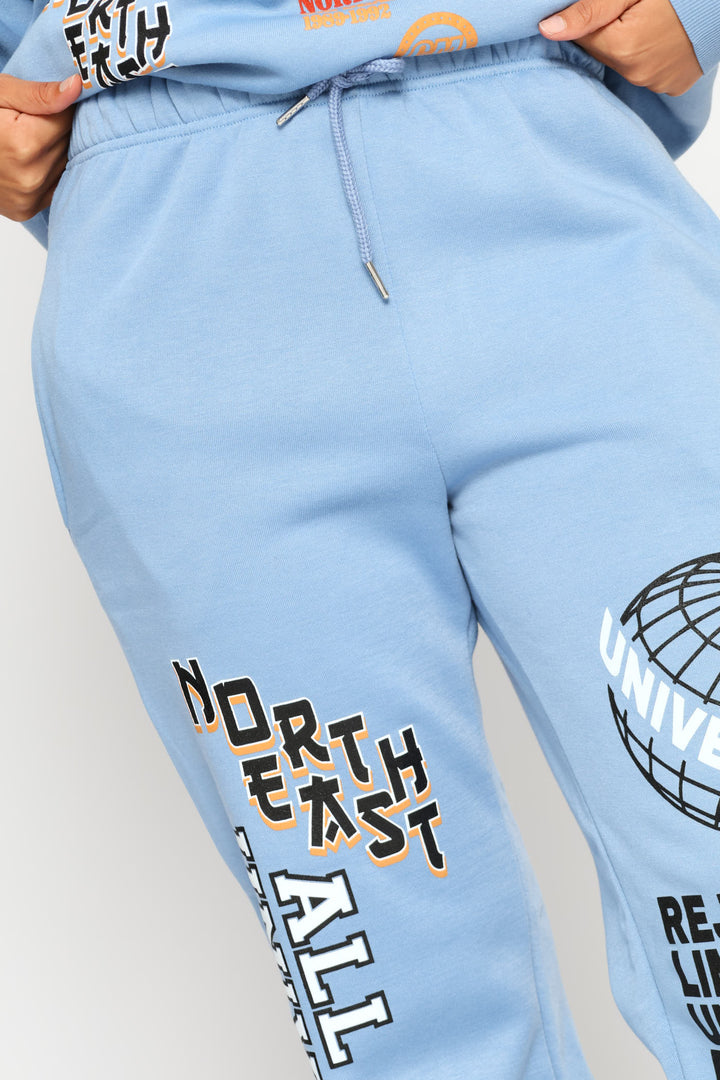 College Jogger - Light Blue