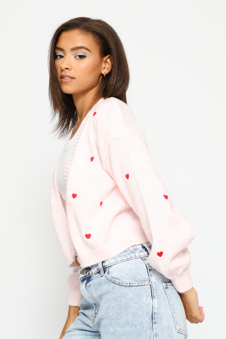Love Day Open Cardigan - Pink
