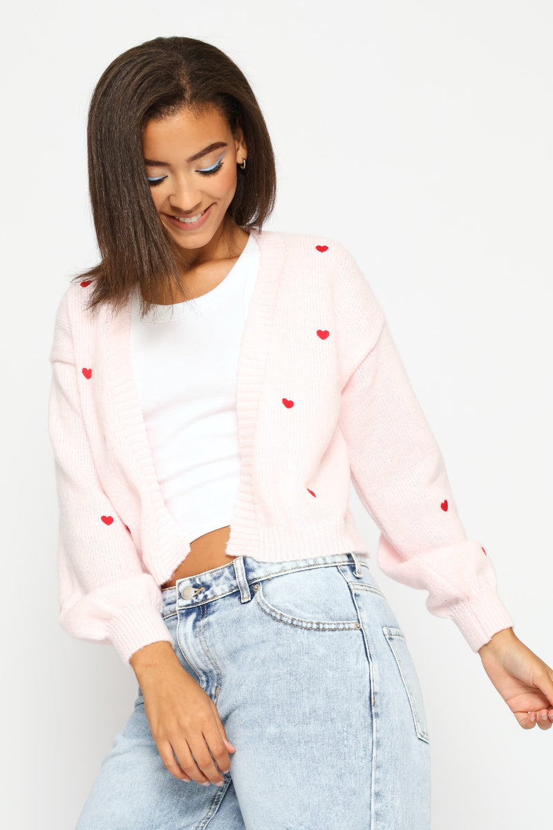Love Day Open Cardigan - Pink