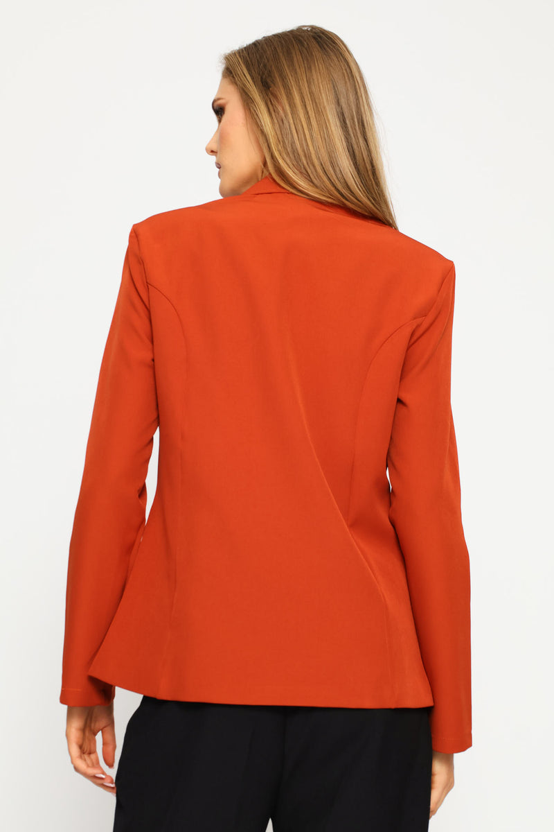 Double Welt Pocket Blazer - Copper