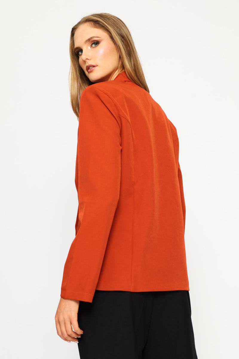 Double Welt Pocket Blazer - Copper