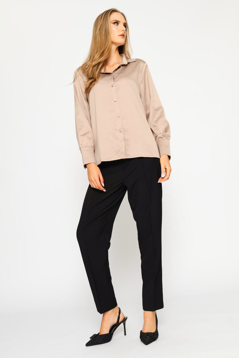 Satin Shirt - Champagne