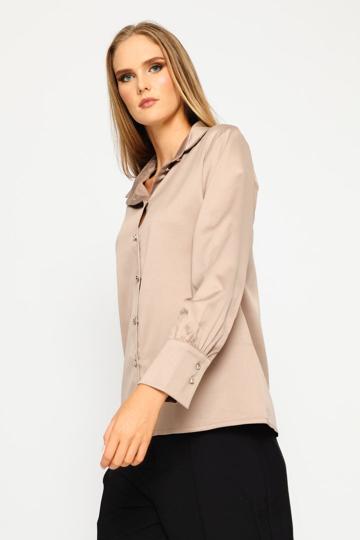 Satin Shirt - Champagne