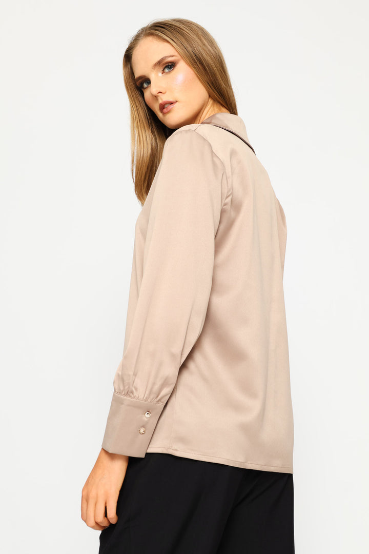 Satin Shirt - Champagne