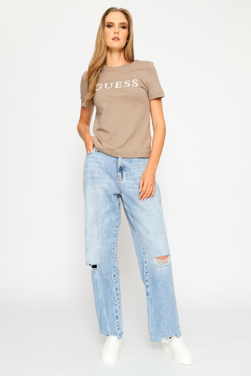 Clelia Short Sleeve T-Shirt - Taupe