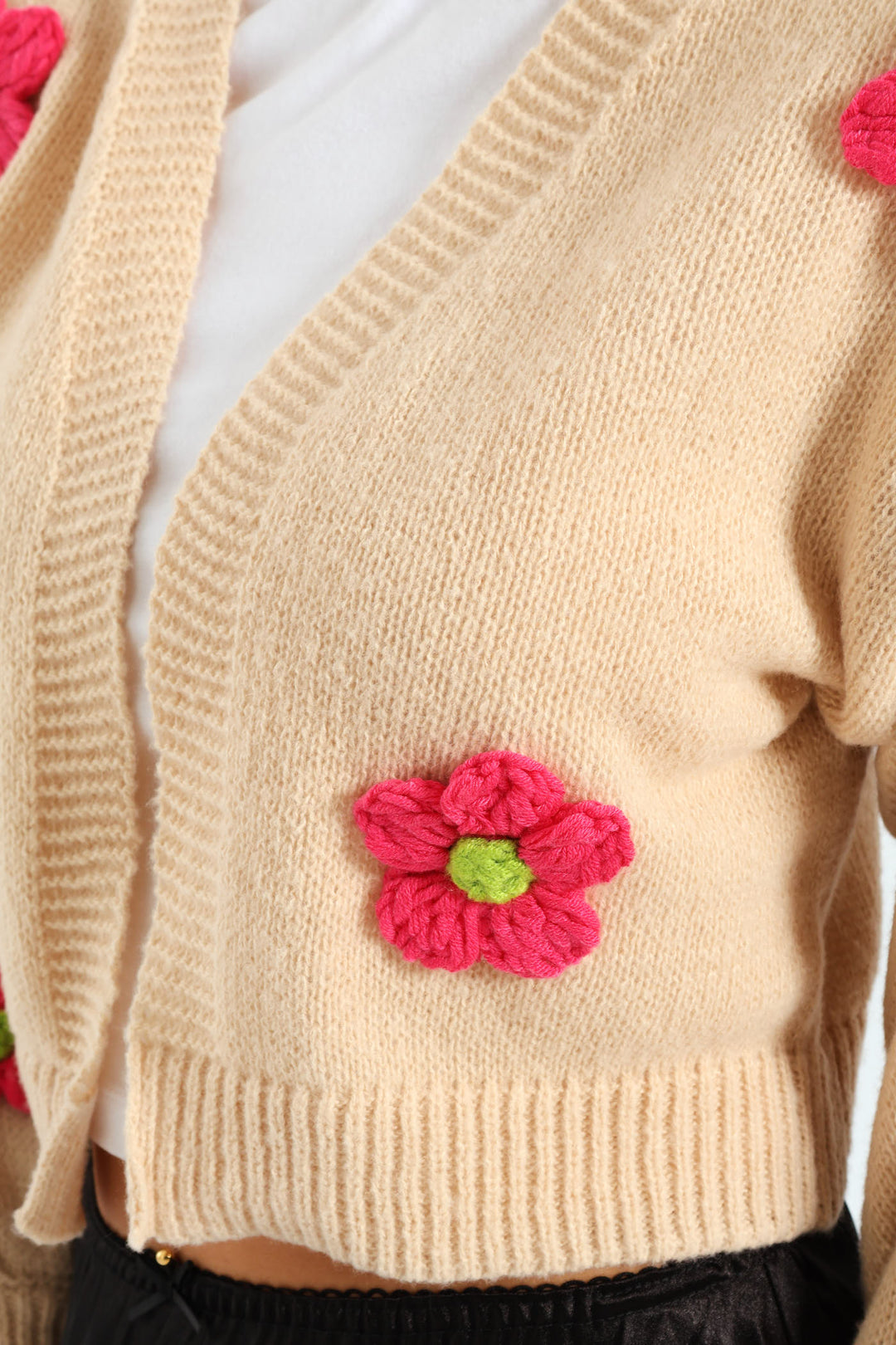 Flower Cardigan - Cream