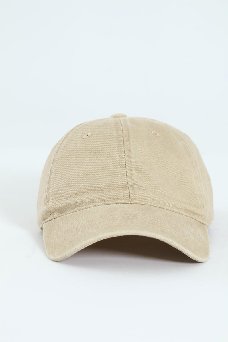 Washed Twill Peak - Cream