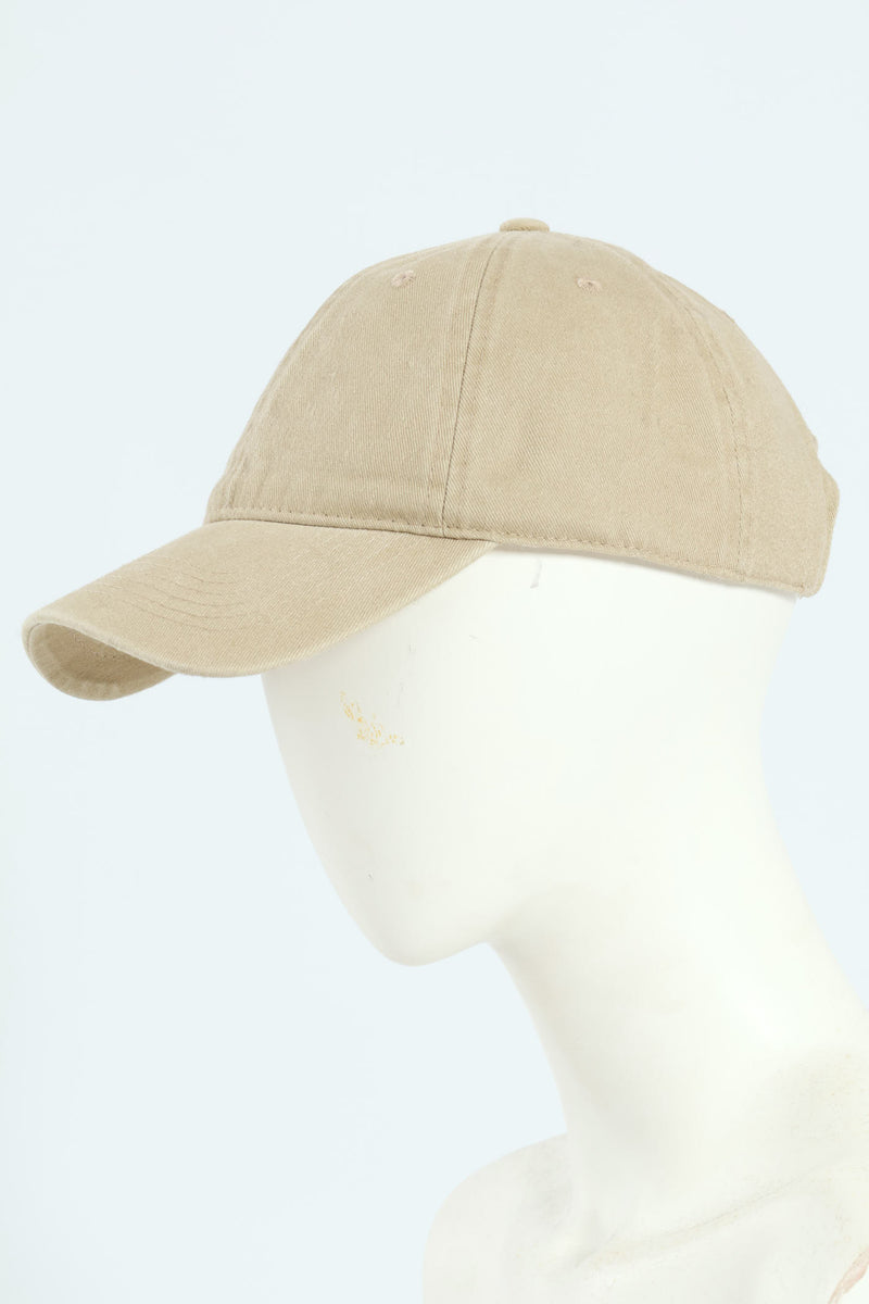 Washed Twill Peak - Cream