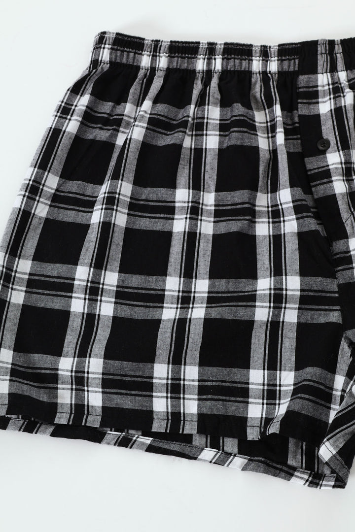 Single Fashion Woven Boxer - Black