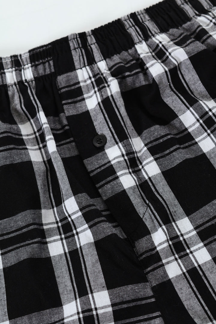 Single Fashion Woven Boxer - Black