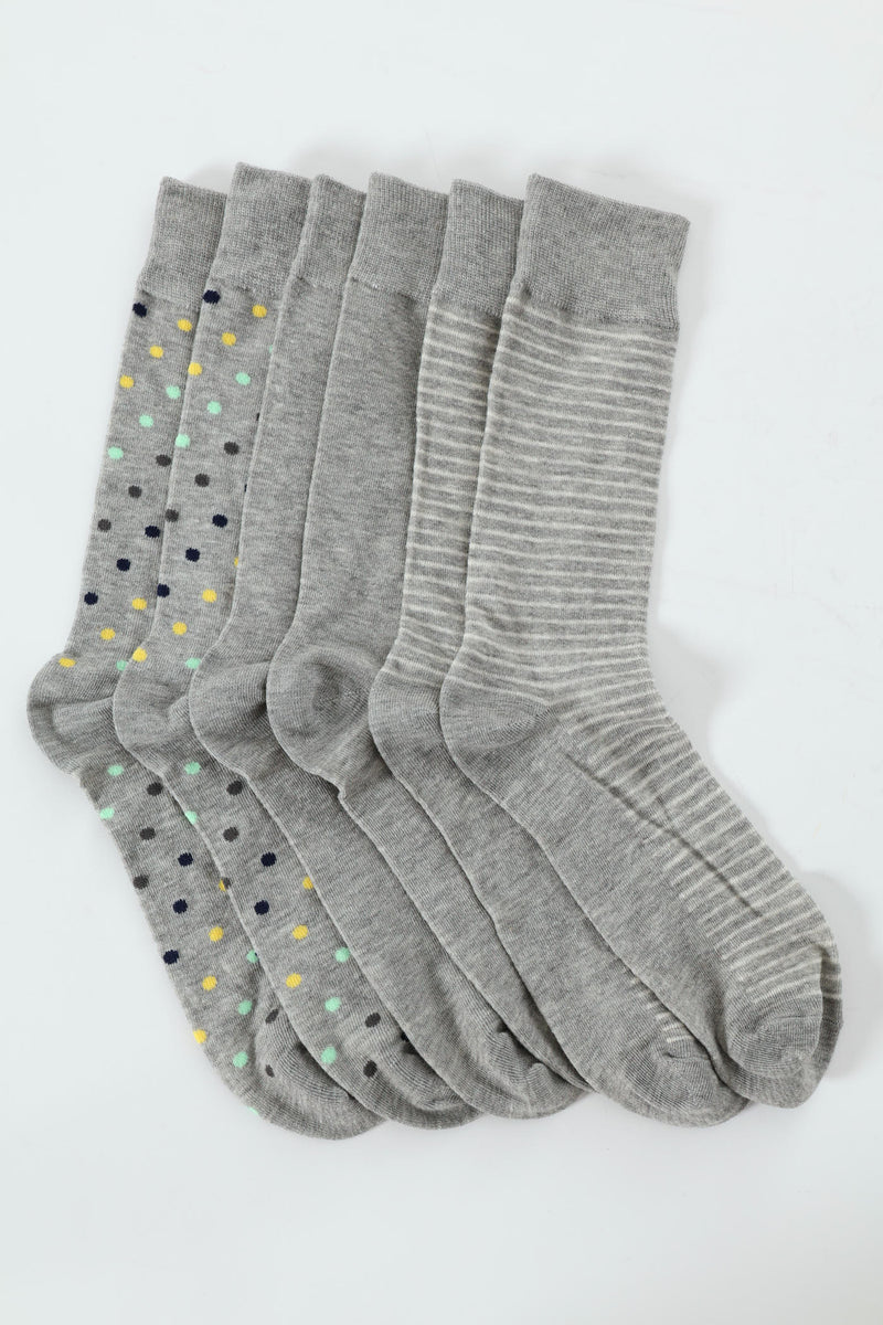 3 Pack Anklet Socks - Grey