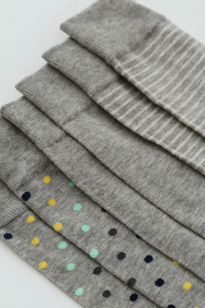 3 Pack Anklet Socks - Grey