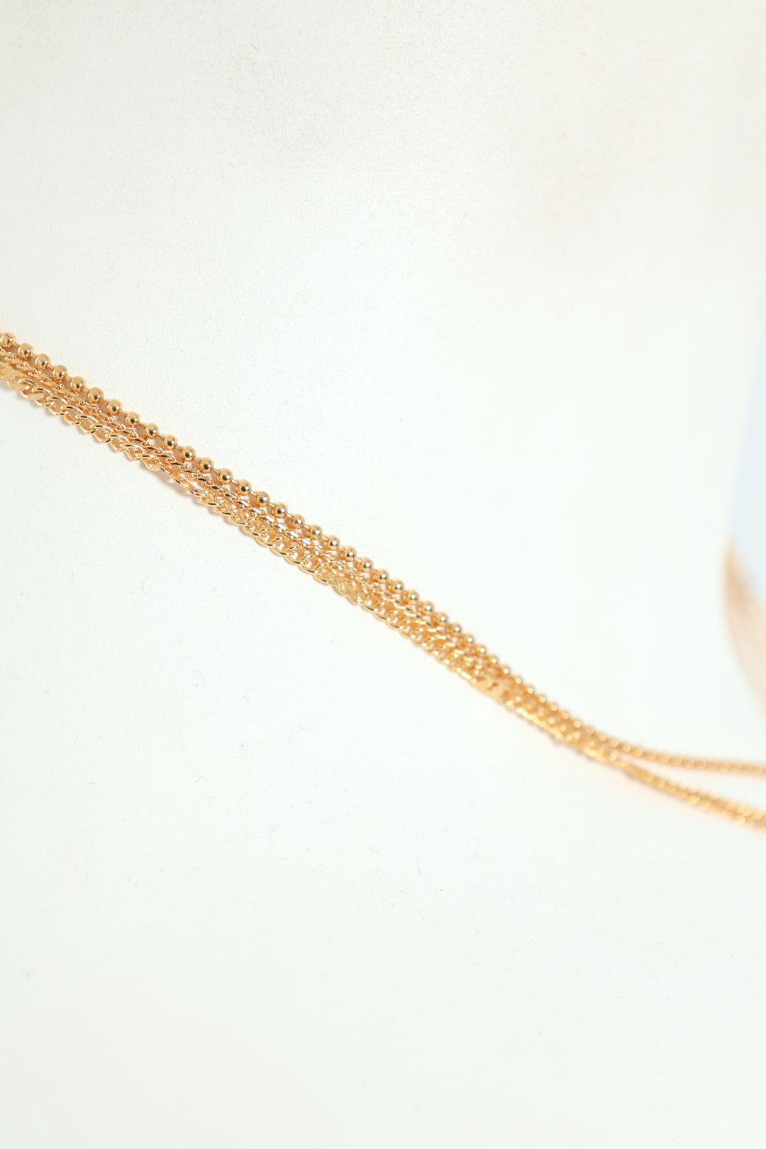 3 Layer Flat Disc Pendant - Gold