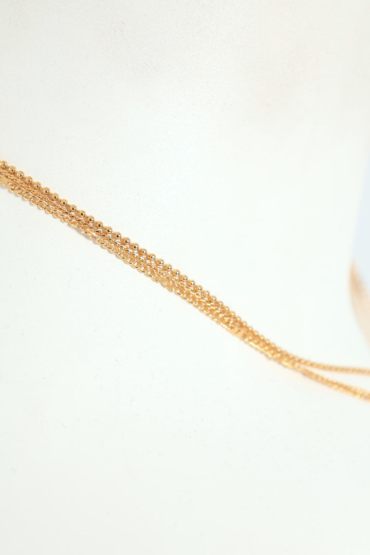 3 Layer Flat Disc Pendant - Gold