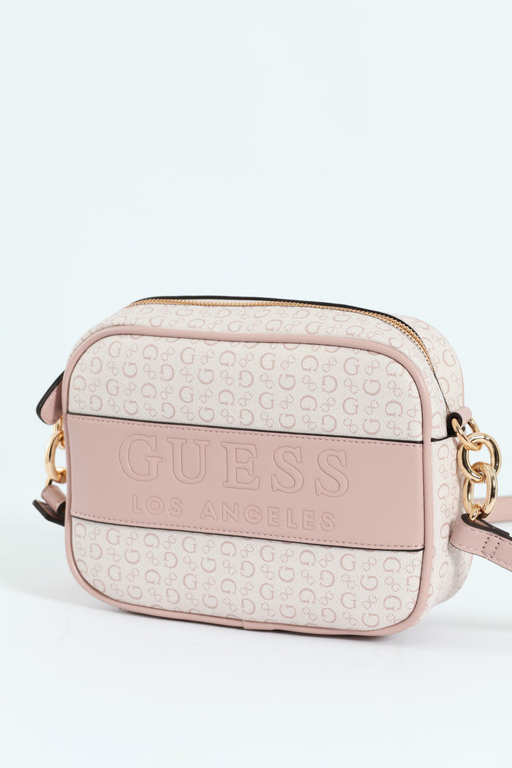 Devlon Camera Crossbody Bag - Blush