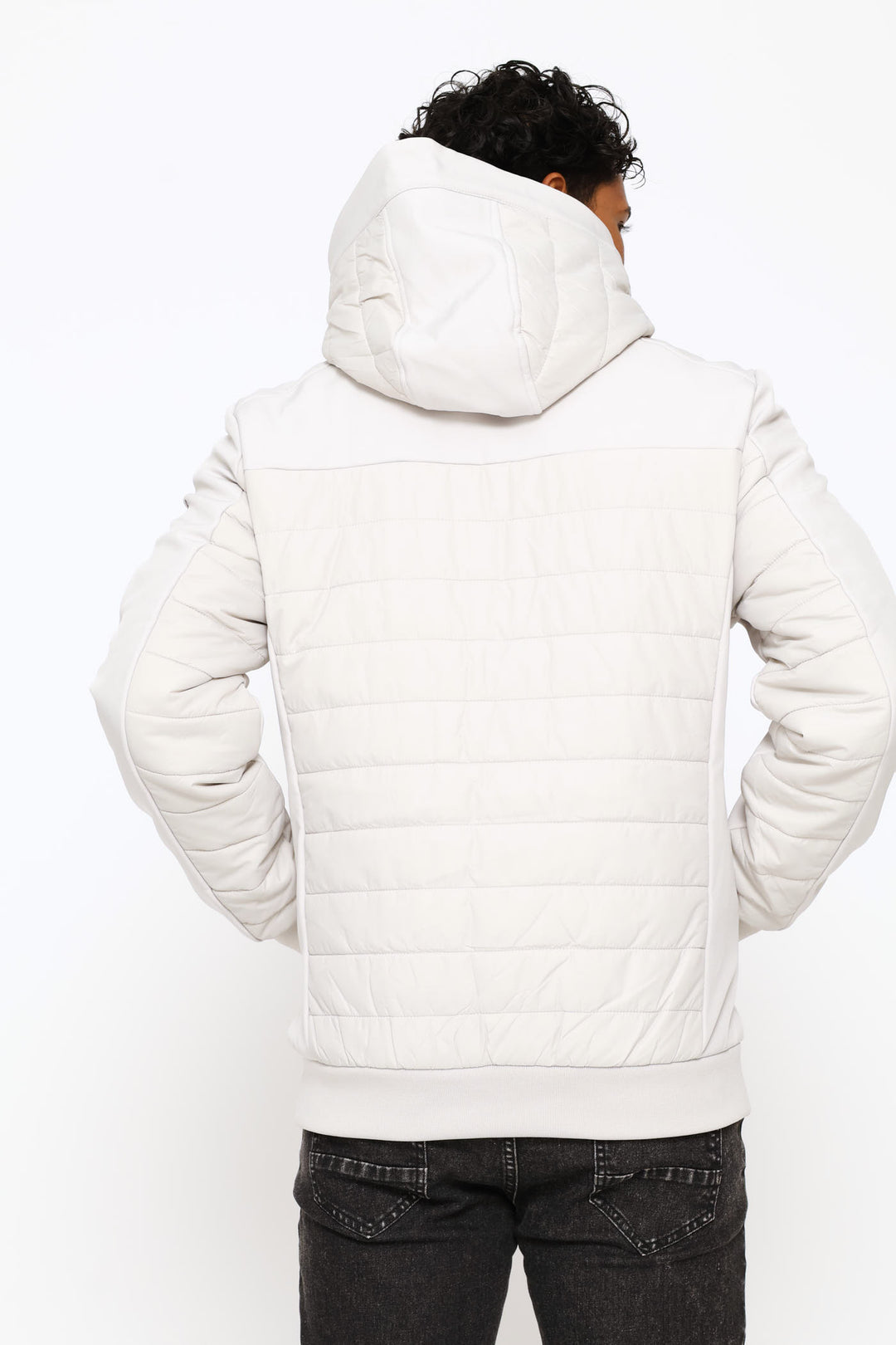 Hybrid Puffer Jacket - Light Grey