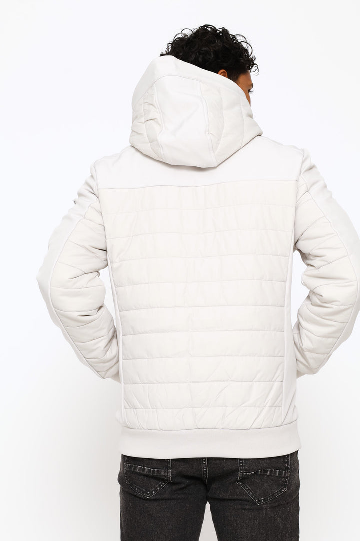 Hybrid Puffer Jacket - Light Grey