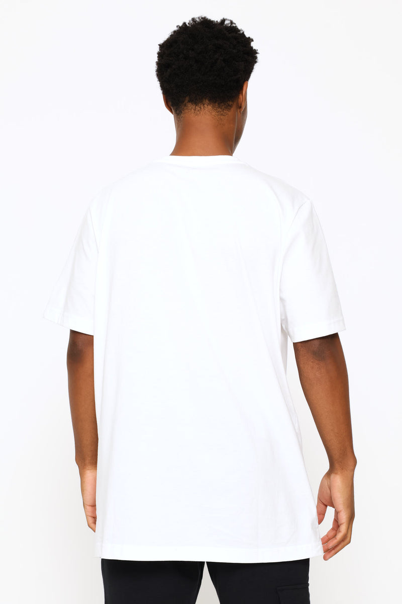 Graphic Circular Tee - White