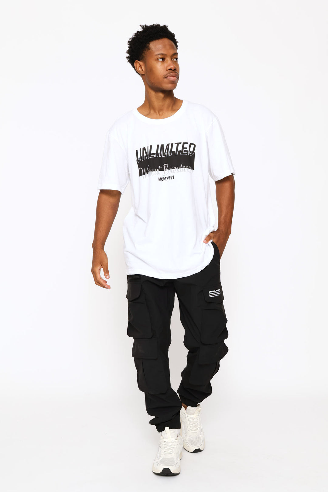 Unlimited Basic Print Tee - White