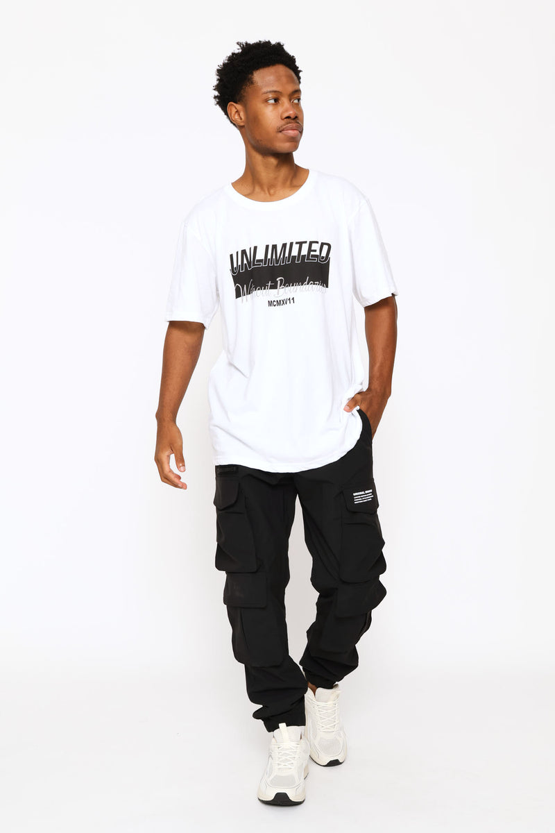 Unlimited Basic Print Tee - White