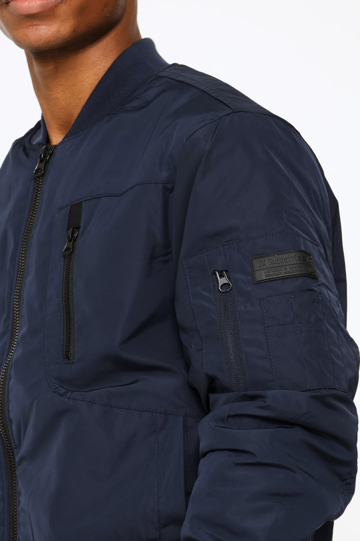 Basic Bomber Jacket - Navy