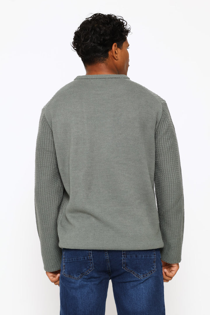 Textured Knitwear - Fatigue