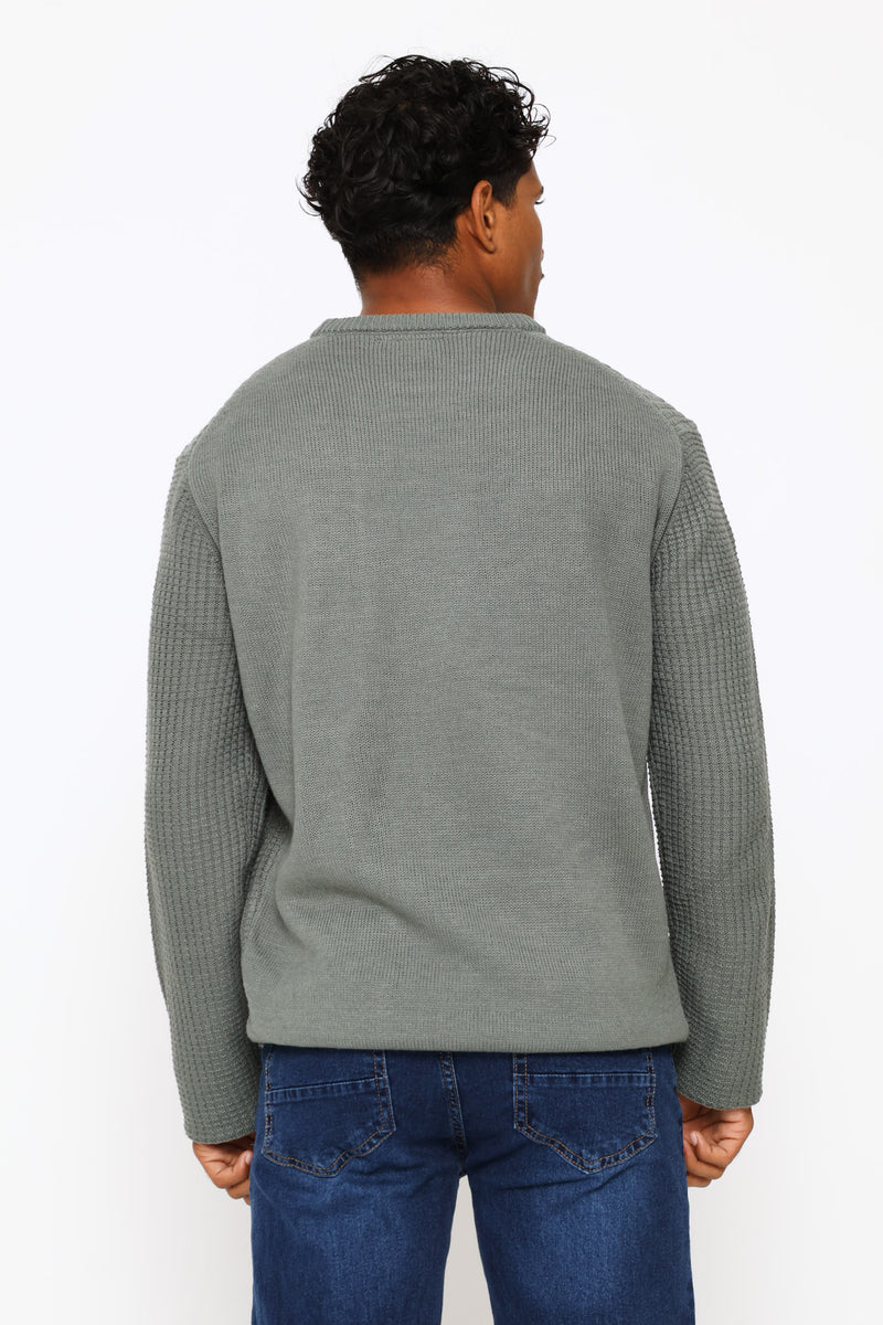 Textured Knitwear - Fatigue