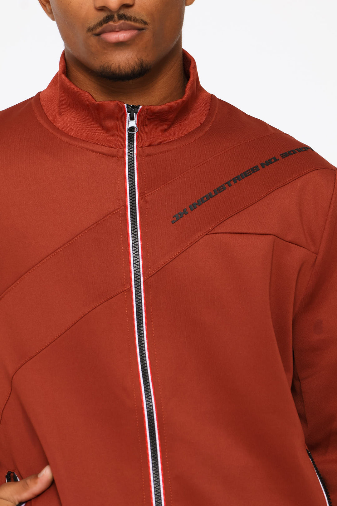 Zip Through Sweater - Ochre