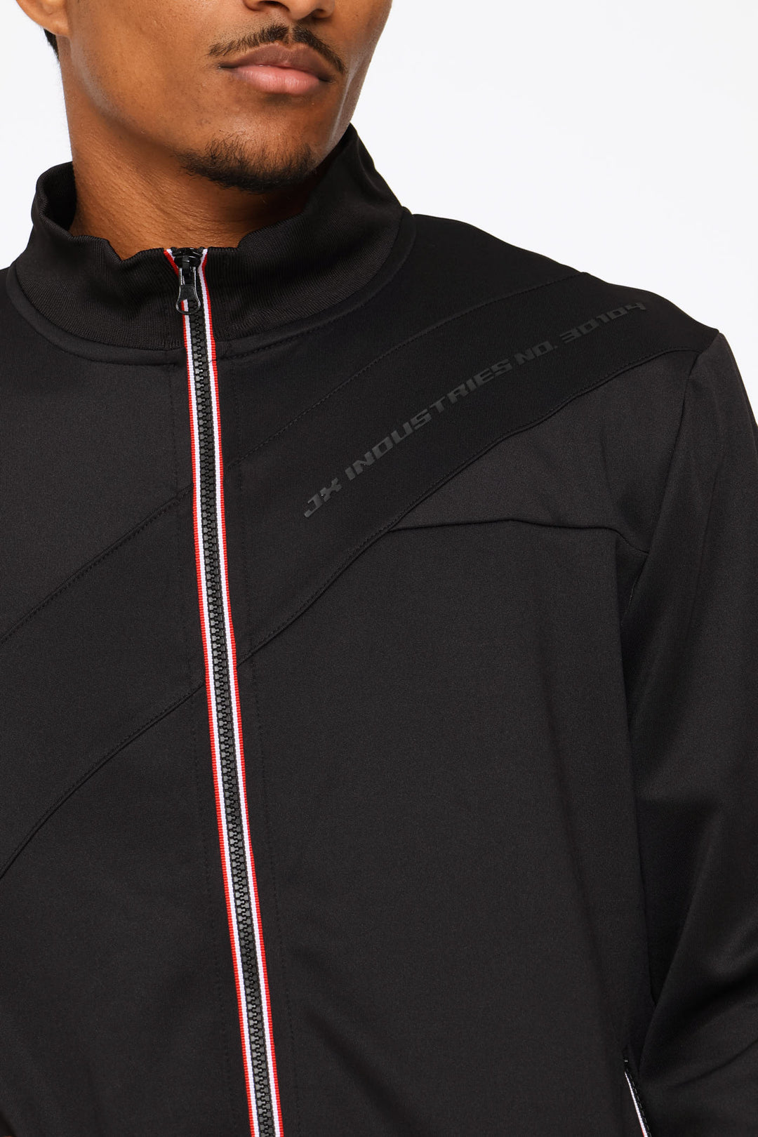 Zip Through Sweater - Black