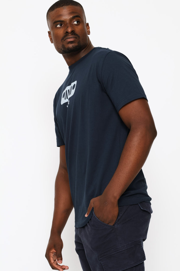 Core Logo Grill Tee - Navy