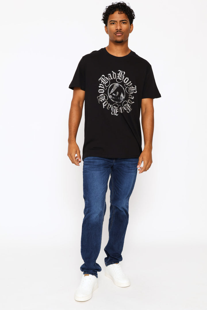 Metal Logo Tee - Black