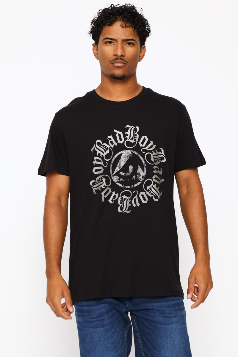 Metal Logo Tee - Black