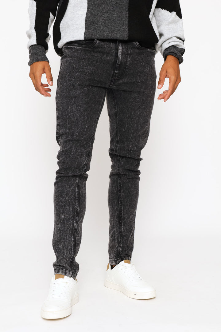 Acid Super Skinny Denim - Black