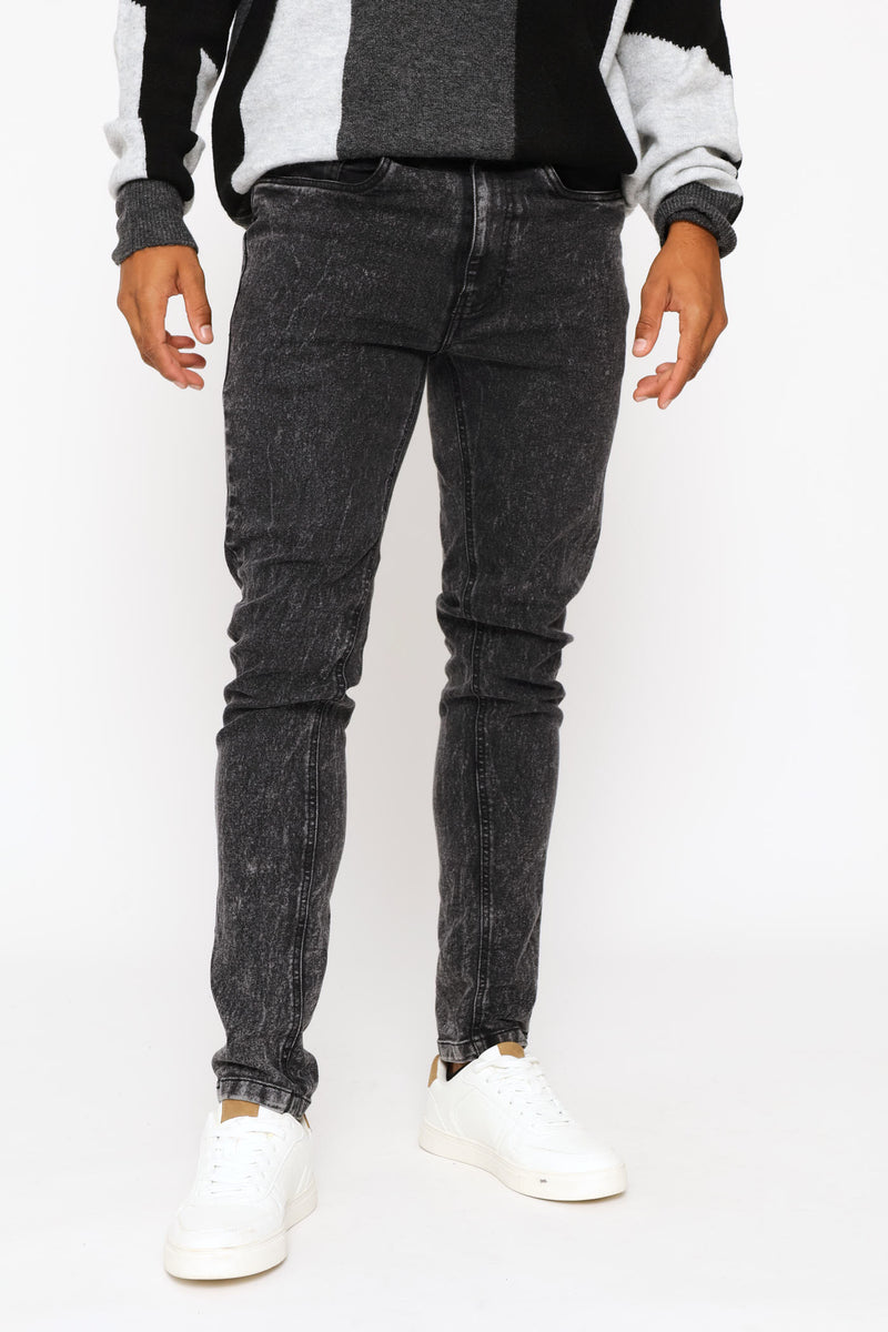 Acid Super Skinny Denim - Black