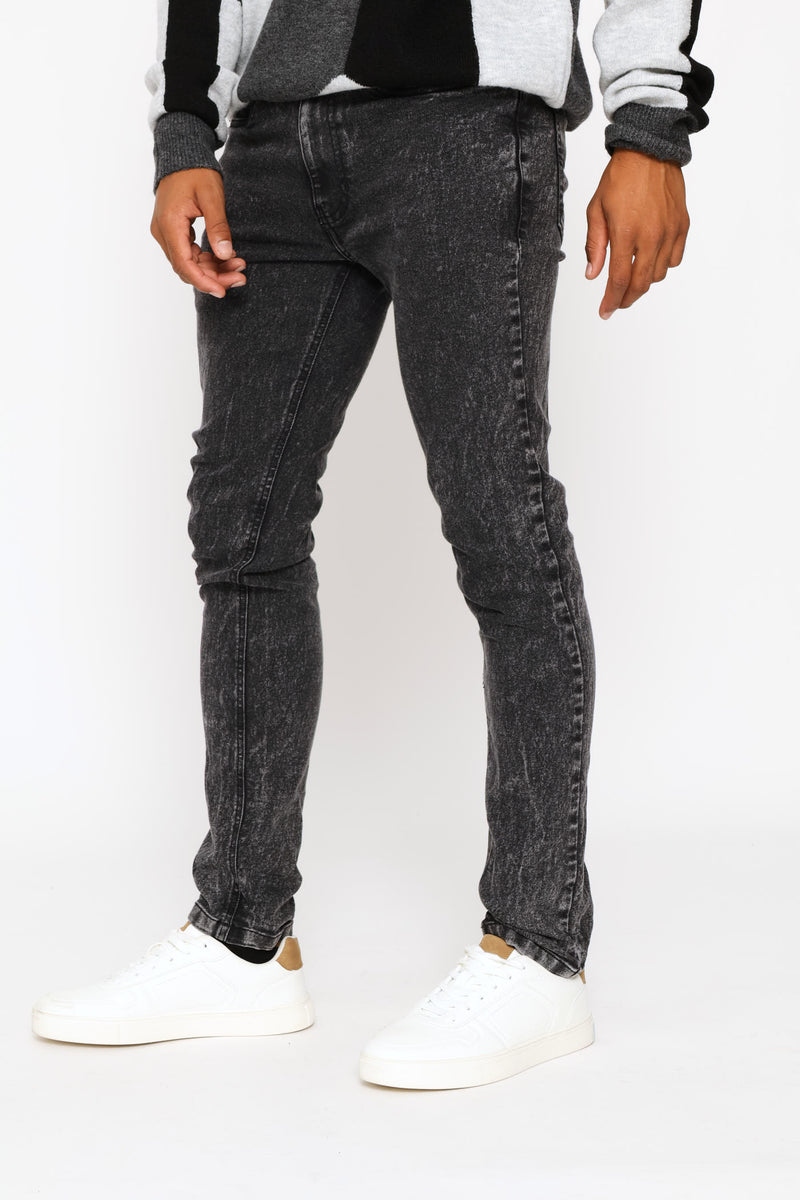 Acid Super Skinny Denim - Black