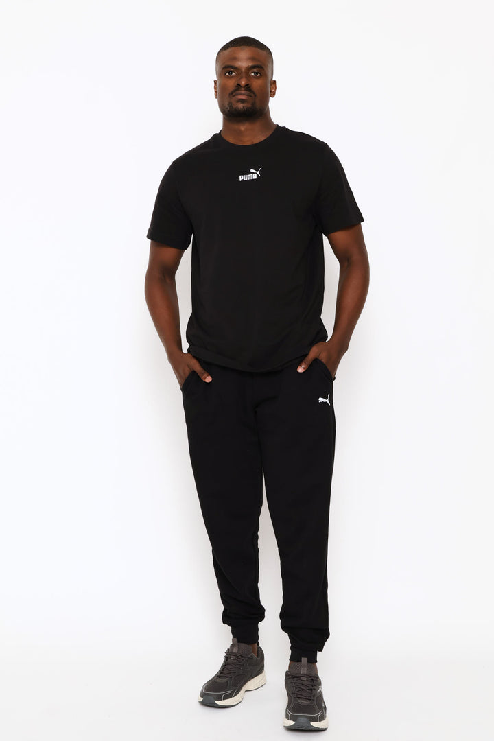 Small Centered Logo Tee - Black