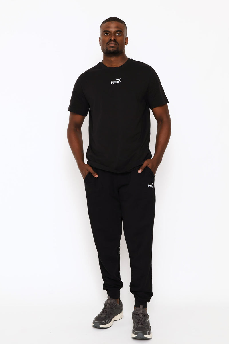 Small Centered Logo Tee - Black