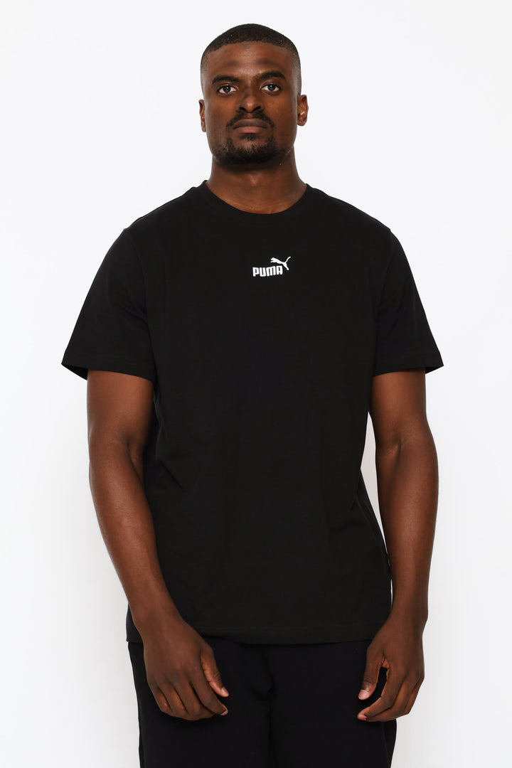 Small Centered Logo Tee - Black