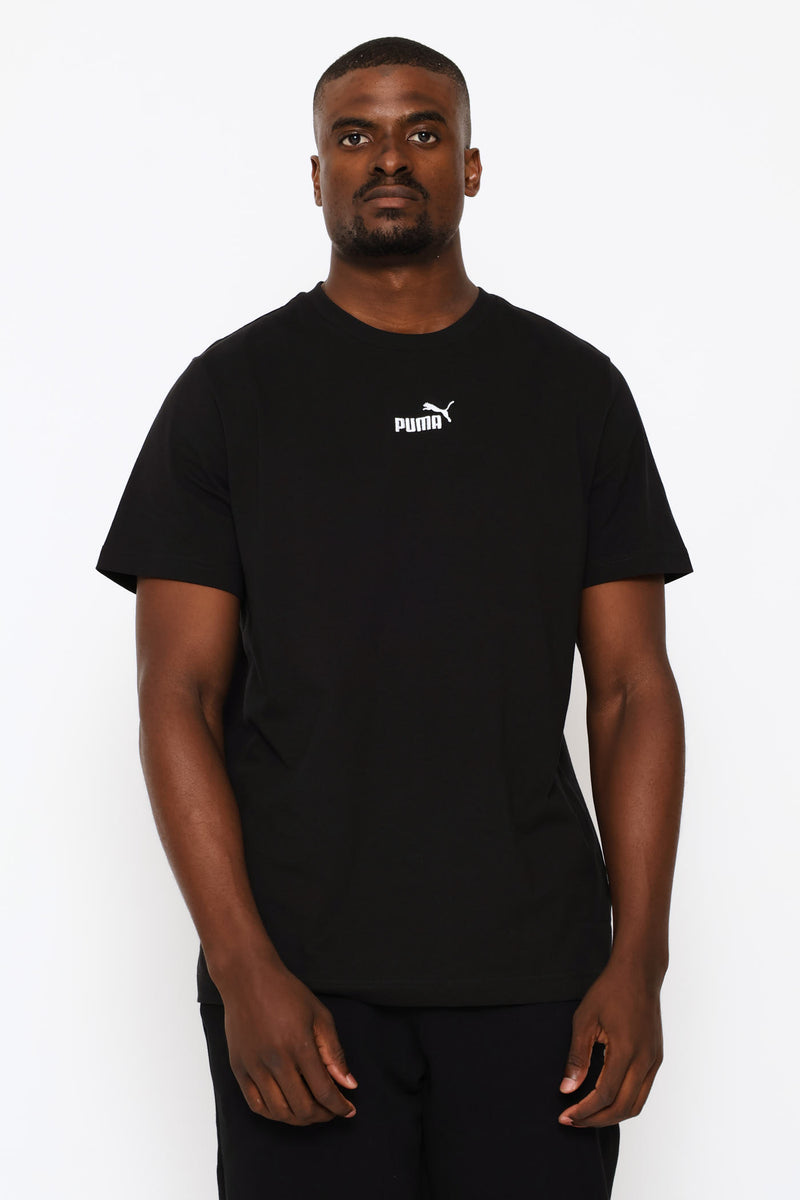 Small Centered Logo Tee - Black