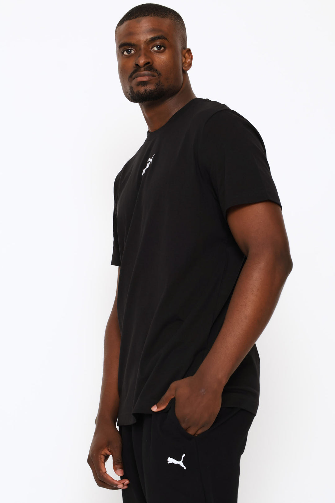 Small Centered Logo Tee - Black