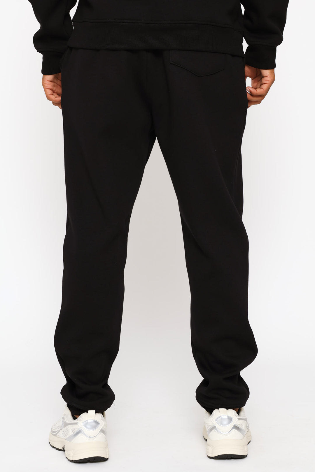 Printed Fleece Jogger - Black
