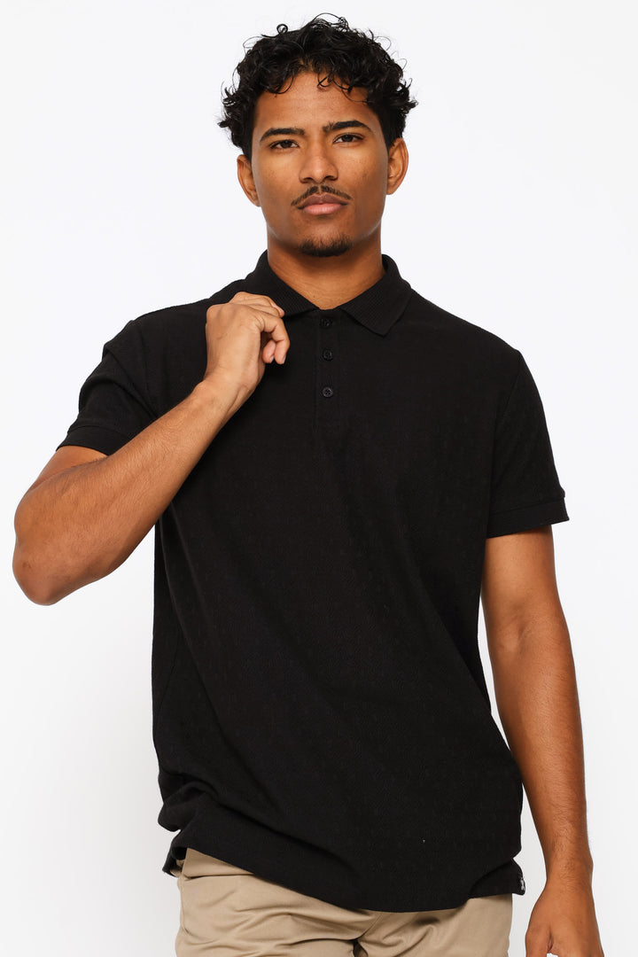 Textured Golfer - Black