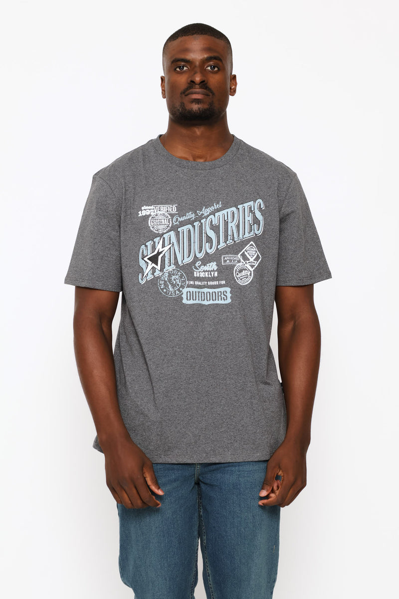 Industries Tee - Charcoal Melange