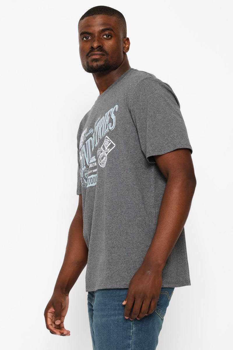 Industries Tee - Charcoal Melange