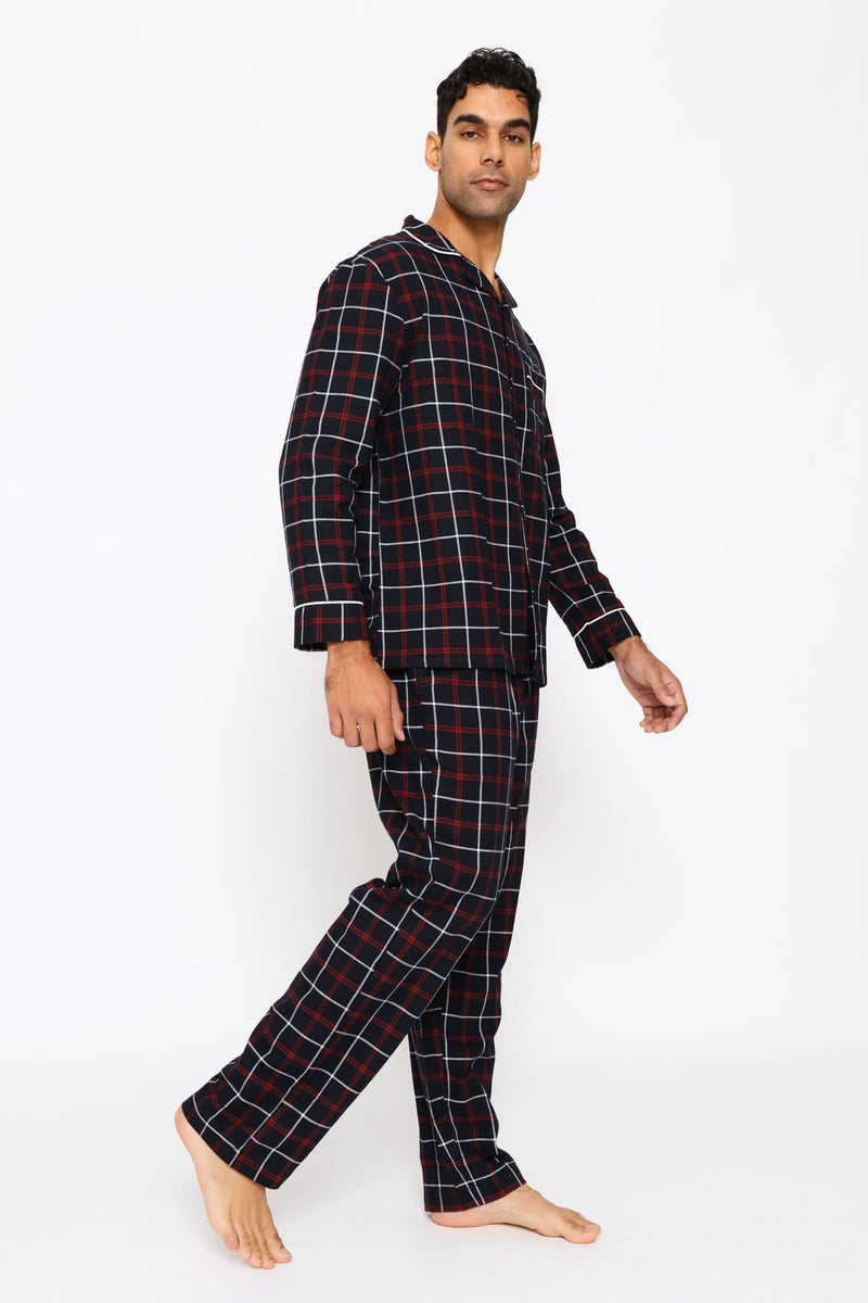 Check Flannel Pyjama Top - Multi