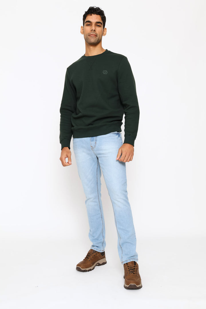 Crew Sweat Top - Hunter Green
