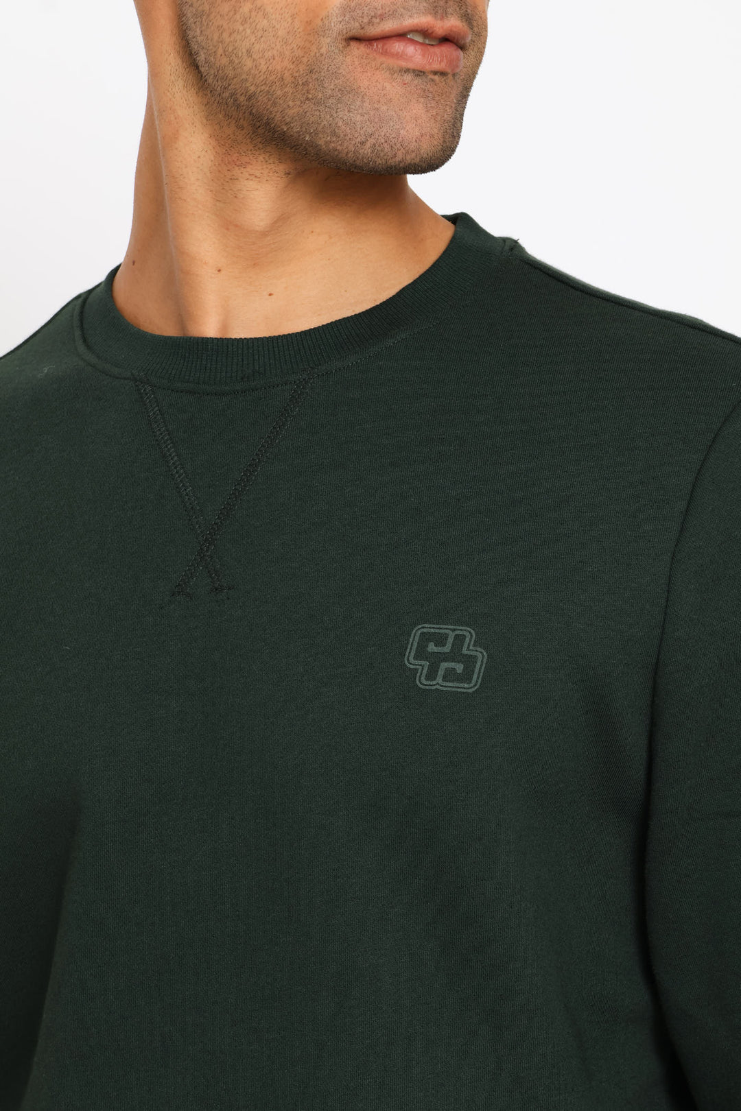 Crew Sweat Top - Hunter Green
